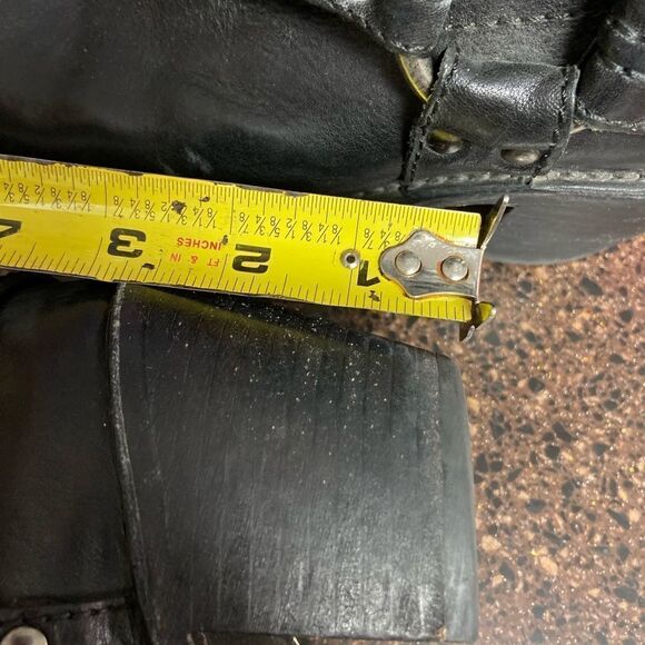 Ladies leather heeled boots size 7 by Fray - Picture 10 of 11